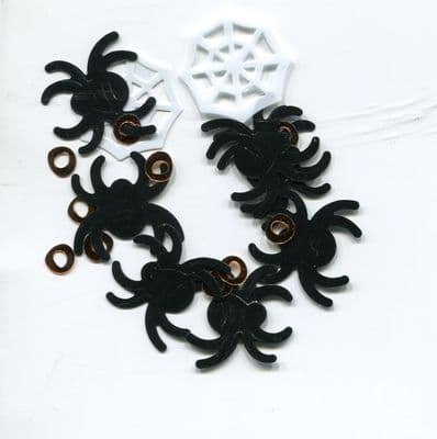 Halloween Confetti: Spiders & Webs