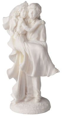 Ivory Resin Bride & Groom: Groom Carrying Bride CT200