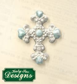 Katy Sue Mould: Beaded Cross    OUT OF STOCK