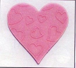 Pink Embossed Hearts