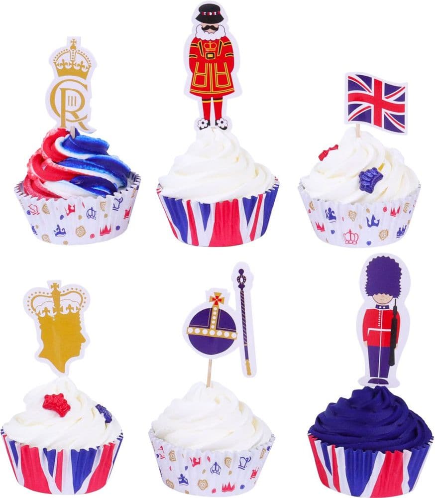 PME Coronation Paper Toppers pack of 24