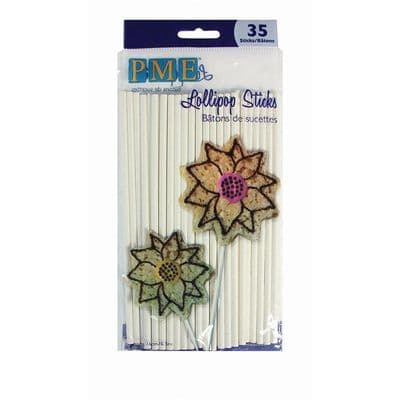 PME Paper Cake Pop & Lollipop Sticks: 152mm (pack of 35)
