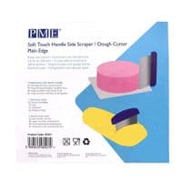 PME Soft Touch Handle Side Scraper/Dough Cutter: Plain Edge