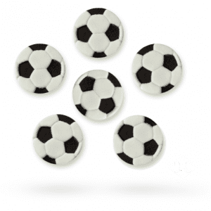 PME Sugar Decorations: Footballs (pack of 6)    OUT OF STOCK
