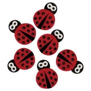 PME Sugar Decorations: Ladybirds (pack of 6)