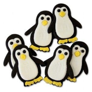 PME Sugar Decorations: Penguins (pack of 6)