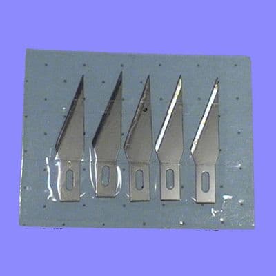 PME7S Spare Scalpel Blades for Craft Knife, 5 pack
