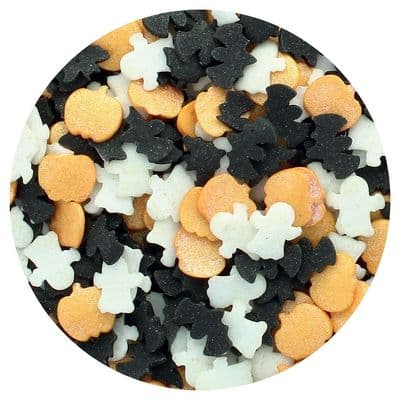 Purple Cupcakes Sprinkle Mix 60g: Pumpkin, Bat & Ghost
