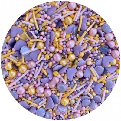 Purple Cupcakes Sprinkle  Mix 90g: Wisteria Shimmer