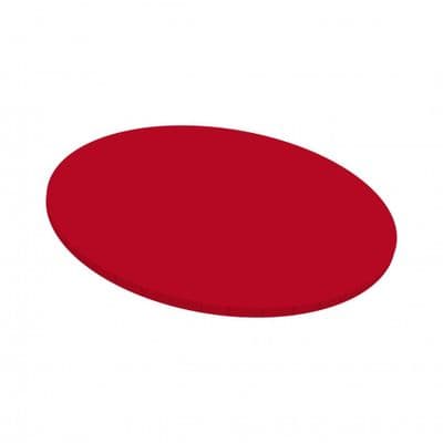 Round Masonite Cake Board 5mm: Matt Red 8