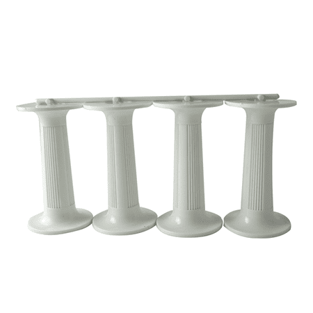 Round Plastic Pillars White 4 5
