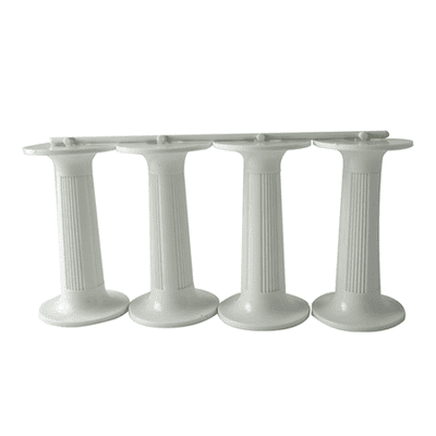 Round Plastic Pillars: White  4.5