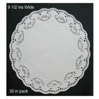 Round White Paper Doilies: 12.5