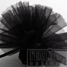 Scalloped Edge Crystal Net Black I O M20 1346