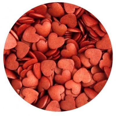 Scrumptious Sprinkles 65g: Red Sugar Glimmer Hearts