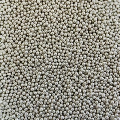 Sugar Pearls 2mm: Silver