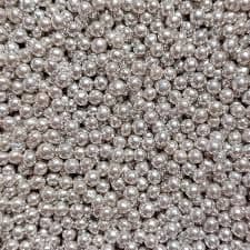 Sugar Pearls 4mm Silver