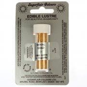 Sugarflair Lustre Colour 2g: Royal Gold B.B. 12. 2024