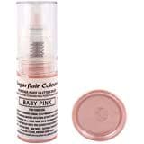 Sugarflair Powder Puff Edible Lustre Glitter Pump Spray 10g: Baby Pink