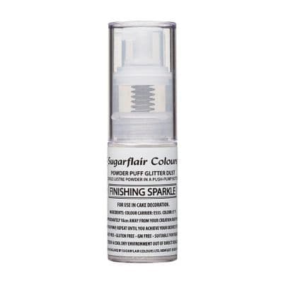Sugarflair Powder Puff Edible Lustre Glitter Pump Spray 10g: Finishing Sparkle