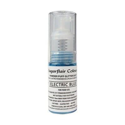 Sugarflair Powder Puff Edible Lustre Glitter Pump Spray 10g: Frozen Blue