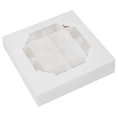 White Treat Box with Inserts  (16 Cavity)