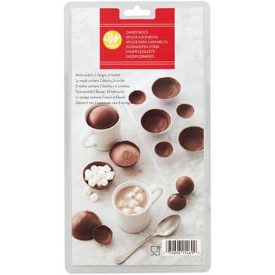 Wilton 3D Candy Mould:  Hot Chocolate Bomb