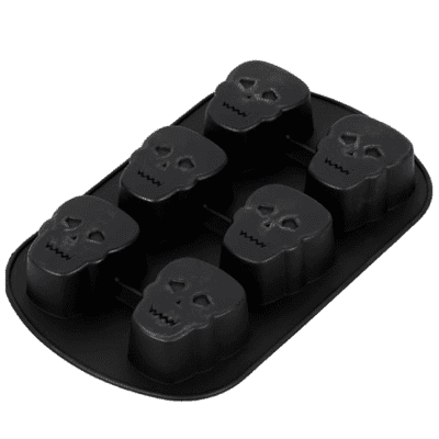 Wilton Silicone Baking Mould: Skull (6 Cavity)
