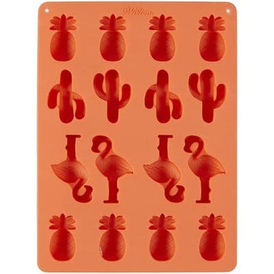Wilton Silicone Mould: Flamingo, Pineapple & Cacti