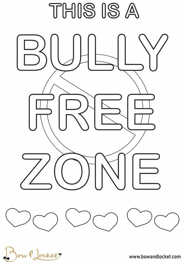 BULLY FREE ZONE Poster