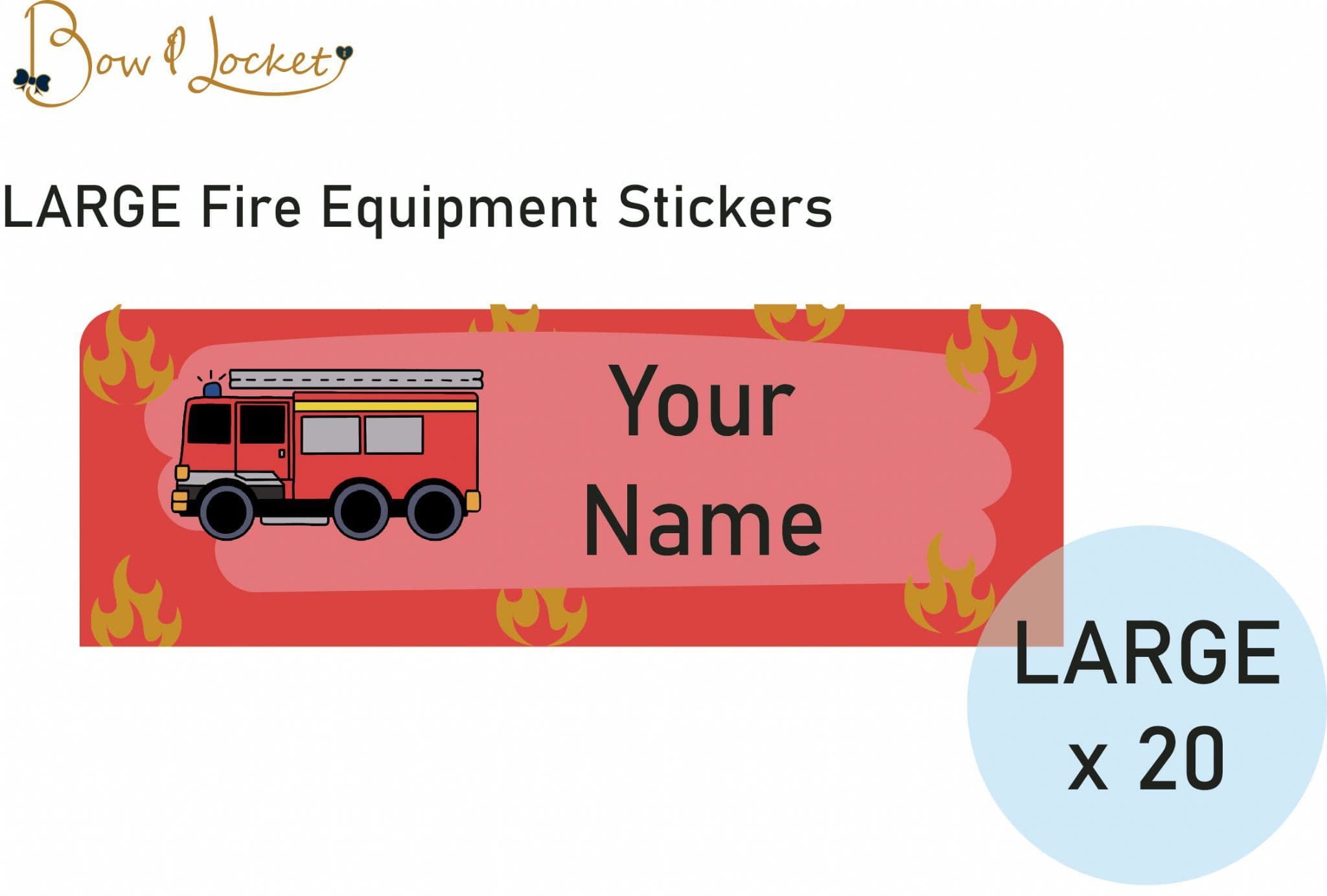 Fire Equipment Stickers
