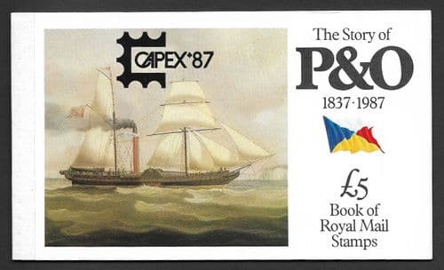 _DX8var 1987 CAPEX 87 Overprint P&O Prestige Stamp Booklet