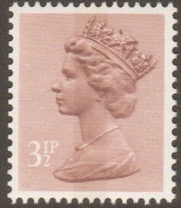 _X860 3½p Purple-brown (X Number Machin Stamps)