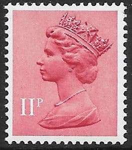 _X892y MISSING PHOSPHOR 11p Brown-Red FCP-DEX (X Number Machin Stamps)