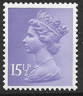 _X907y MISSING PHOSPHOR 15½p Pale Violet ( FCP-DEX) (X Number Machin Stamps)