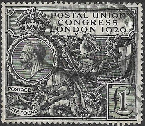 1929 SG438 George V £1 PUC Good Used (stock ref 438008)