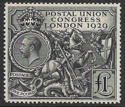 1929 SG438  George V £1 PUC Lightly Mounted Mint (Stock 438024)