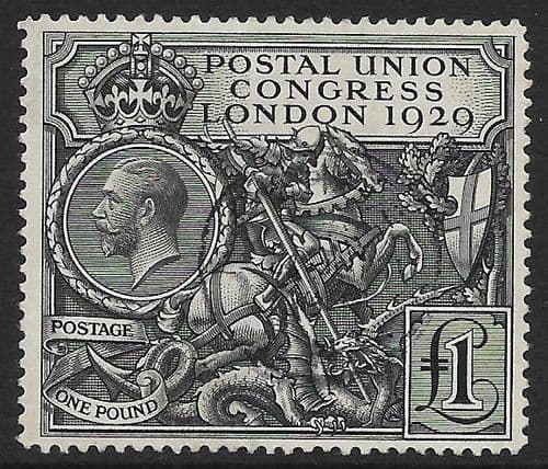 1929 SG438  George V £1 PUC Very Fine Used (stock ref 438022)