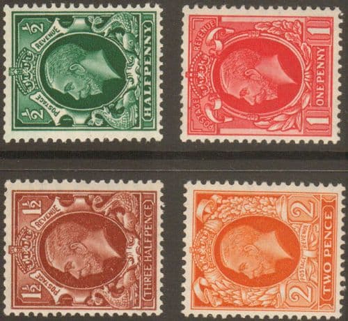 1934 George V Photogravure Watermark Sideways Stamp Set Unmounted Mint SG439a-442b