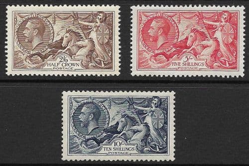 1934 George V Re-Engraved Seahorses Stamp Set MOUNTED MINT SG450-452 (Stock SH0028)
