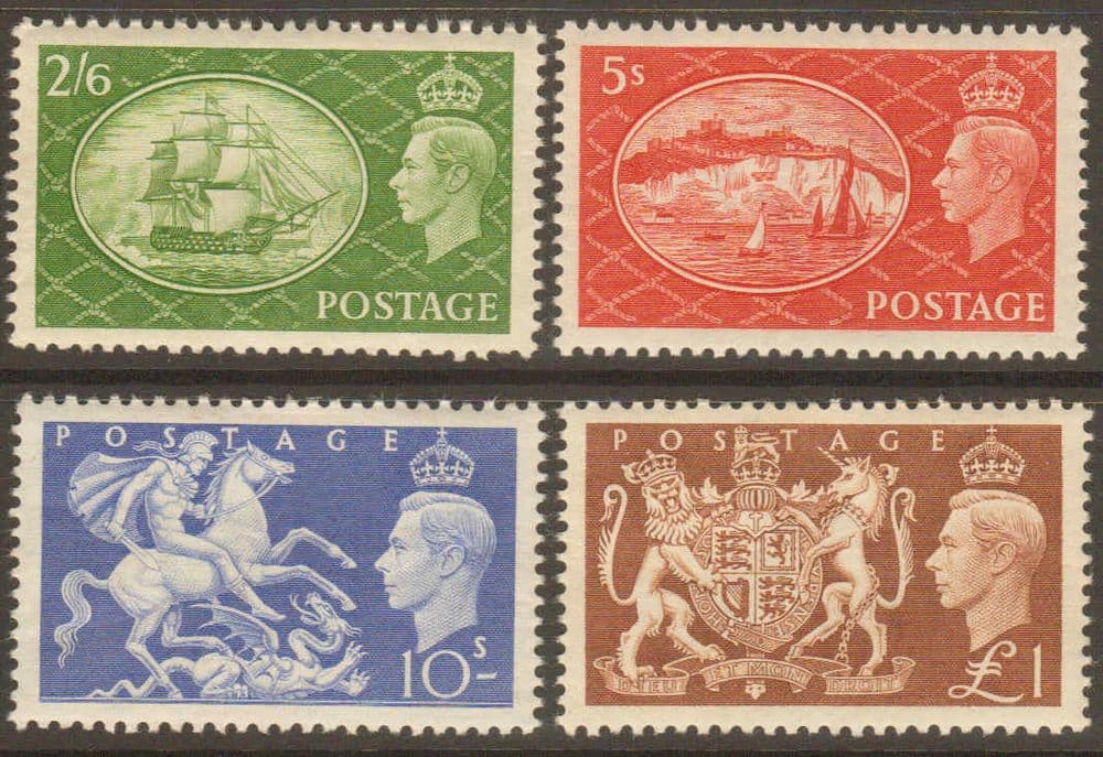 1951 VI High Value Stamp Set Mounted Mint SG509512