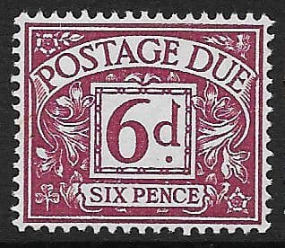 1959 D63 6d Purple  Multiple Crowns WMK  Postage Due  Unmounted Mint