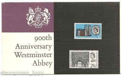 1966 900th Westminster Abbey Stamp Presentation Pack