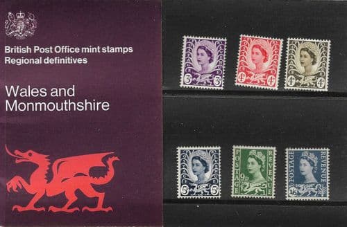 1968 Pack 24 Wales  (Small Definitive Presentation Packs)