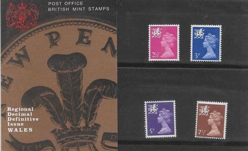 1971 Pack 28  Wales (Small Definitive Presentation Packs)