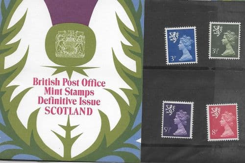 1974 Pack 62  Scotland (Small Definitive Presentation Packs)