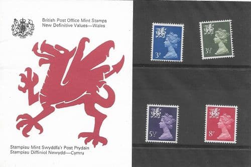 1974 Pack 63  Wales (Small Definitive Presentation Packs)