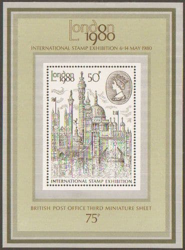 1980 MS1119 London Stamp Exhibition Miniature Sheet