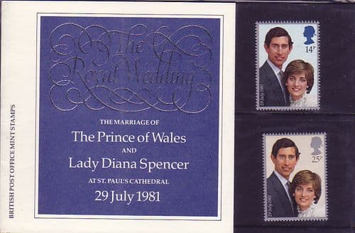 1981 Royal Wedding Presentation Pack Number 127A
