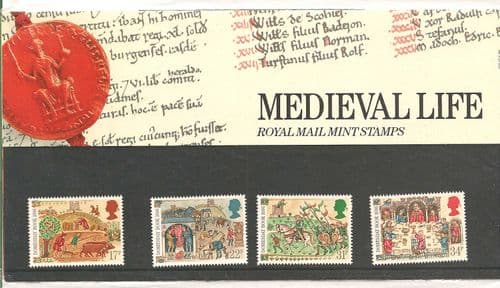 1986 Medieval Presentation Pack Number 172